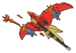 Playmates Power Rangers Thunderzord Firebird figurine et véhicule