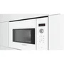 Bosch BFL523MW1F - Micro-onde encastrable compact SER4, blanc, 800 W, 38 L, avec fonction Cleaning Assistance - 59.4 x 31.7 x 38.2 cm