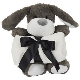 Tom et Zoe Peluche Chien avec Couverture