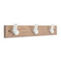 Inofix Porte-manteau Nordik en bois de frêne avec 3 perches blanches