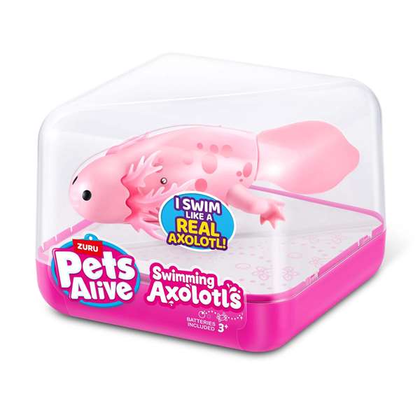 Zuru Pets Alive Figurine Ajolote nageant dans différentes directions