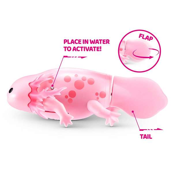Zuru Pets Alive Figurine Ajolote nageant dans différentes directions