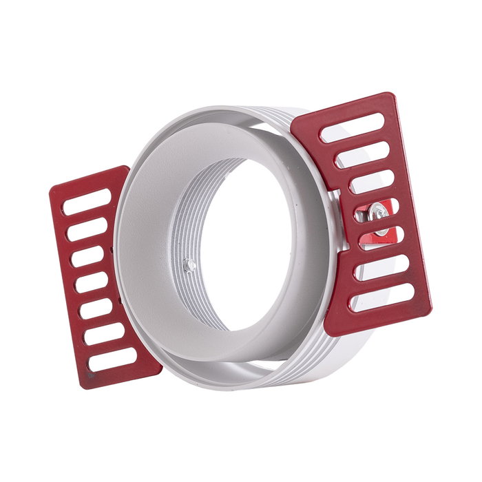 Bague Encastrée Rond Aluminium Blanc Inclinable 75mm pour Spots LED GU10 GX5,3 Bague Encastrée Rond Aluminium Blanc Inclinable 75mm pour Spots LED GU10 GX5,3