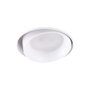 Bague Encastrée Rond Aluminium Blanc Inclinable 75mm pour Spots LED GU10 GX5,3