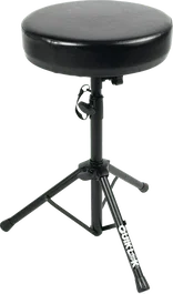 QUIKLOK Tabouret Siège Polyvalent Noir Imitation Cuir Hauteur Réglable 590-800 mm Pliable 80 kg BX6