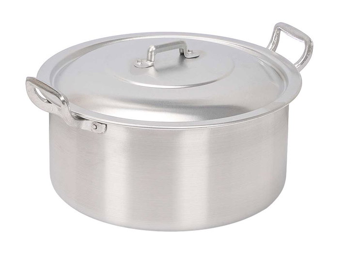 KINVARA Cacerola en aluminium de 26 cm, 6,5 l, Plata KINVARA Cacerola en aluminium de 26 cm, 6,5 l, Plata