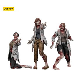 Joy Toy (CN) Zombie pack 3 figurines Dark Source Scientists (Female) 8 cm