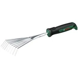 Bosch Balai à Gazon - Outil de Jardinage Compact en Acier Inoxydable pour Enlever les Mauvaises Herbes et Cailloux, Préparation du Sol