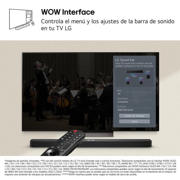 Barre audio LG DS60T Noir 340 W Barre audio LG DS60T Noir 340 W