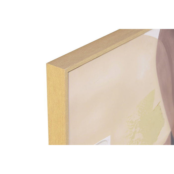 Home ESPRIT Toile Abstrait Urbain Marron Beige avec relief (2 Unités)