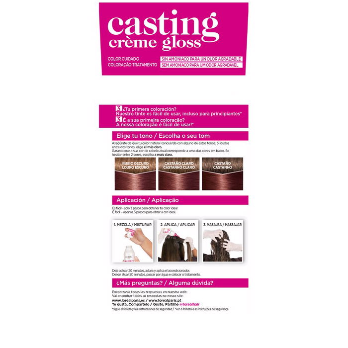 L'Oréal Paris Crème de coulage brillante #550-caoba 180 ml