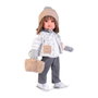 Muñecas Antonio Juan - Poupée Bella Collection Urbaine avec Chaleco, Bonnet, Pull, Pantalon, Sac et Chaussons - Modèle 28329 - Pour Enfants +3 Ans