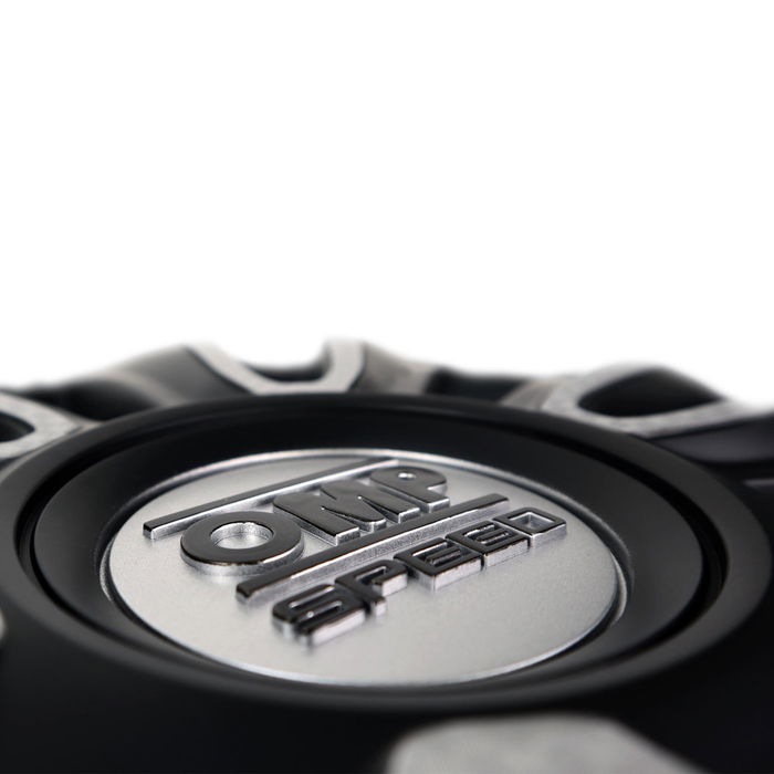 Omp Speed Magnum 13 Pouces Enjoliveurs 4 Pièces Noir-Argent-Carbone OMPS07011322