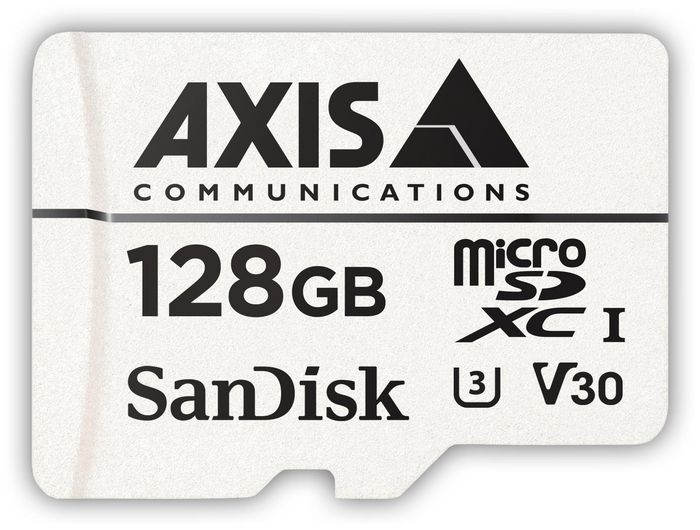 Axis Carte de surveillance 128 GB AXIS Surveillance Card - Solution de stockage haute performance optimisée pour caméras vidéo, compatible avec la technologie Zipstream Axis Carte de surveillance 128 GB AXIS Surveillance Card - Solution de stockage haute performance optimisée pour caméras vidéo, compatible avec la technologie Zipstream