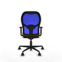Piqueras y Crespo Chaise de Bureau Jorquera Orange et Bleu