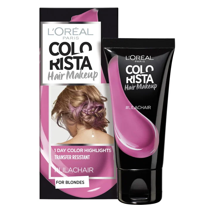 L'Oreal Paris Colorista Hair Makeup Teinture capillaire semi-permanente #LILACHAIR, 30 ml L'Oreal Paris Colorista Hair Makeup Teinture capillaire semi-permanente #LILACHAIR, 30 ml