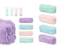 Pincello Trousse Rectangulaire Pompon Assortie 22x5x7 cm Tissu (Set de 24)