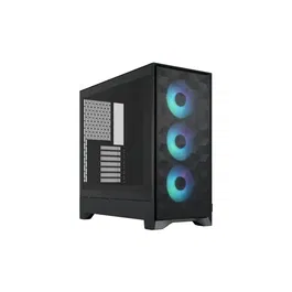 Fractal Design Pop 2 Air TG RGB - Boîtier PC ATX Noir avec 3 ventilateurs - Maille avant/supérieure pour flux d'air optimisé - Prise en charge GPU 416mm et radiateurs 360mm