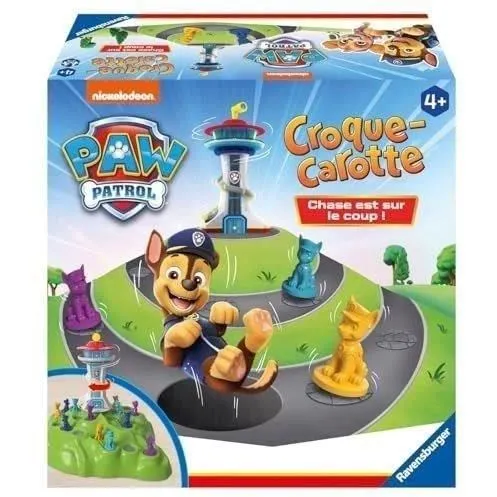 Ravensburger 22385 - Jeu Croque Carotte Pat'Patrouille - Jeu de parcours et de réflexe pour enfants dès 4 ans