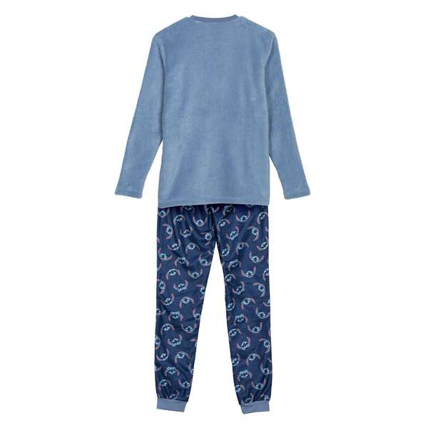 Cerdâ - Pyjama Long Adulte Coral Fleece Stitch avec Capuche - Taille L - Bleu Cerdâ - Pyjama Long Adulte Coral Fleece Stitch avec Capuche - Taille L - Bleu