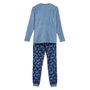 Cerdâ - Pyjama Long Adulte Coral Fleece Stitch avec Capuche - Taille L - Bleu
