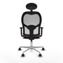 Piqueras y Crespo Chaise de Bureau 1D086N1 Rose avec Appui-tête