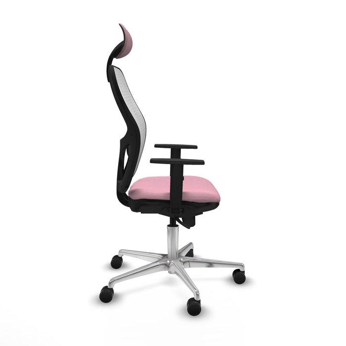 Piqueras y Crespo Chaise de Bureau 1D086N1 Rose avec Appui-tête Piqueras y Crespo Chaise de Bureau 1D086N1 Rose avec Appui-tête