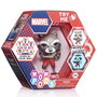 WOW! POD - Figurine LED Rocket Raccoon Marvel avec éclairage UV et autocollants, collectionnable et connectable