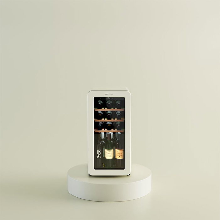 Cave à vin Cecotec Bolero GrandSommelier Origin 18 18 bouteilles rétro beige NoFrost LED