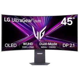 LG Monitor Gaming UltraGear 45GX950A-B 44.5" OLED UltraWide 5K 165Hz 0.03ms - 21:9 Courbe 800R FreeSync G-Sync HDR400 USB-C 90W