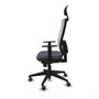 Piqueras y Crespo Chaise de Bureau Horna Gris foncé et Blanc