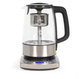 Livoo DOD209 Bouilloire automatique 2200 W 1,7 L avec modes d'infusion thé, infuseur acier inoxydable, verre, LCD et maintien chaud