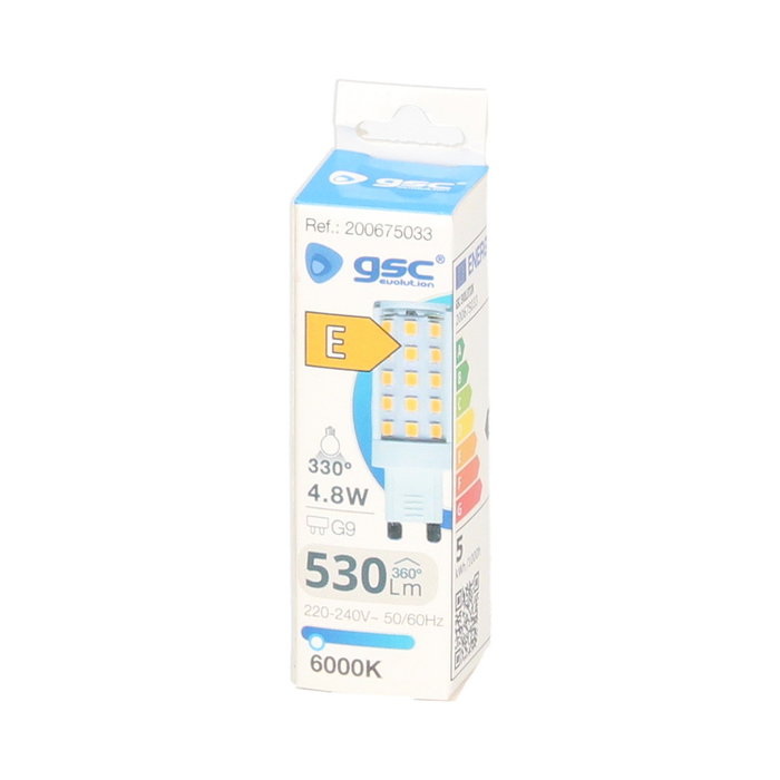 GSC Evolution Bombilla LED SMD 4,8W G9 6000K