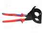KNIPEX Ciseaux avec mécanisme à cliquet 315 mm en acier