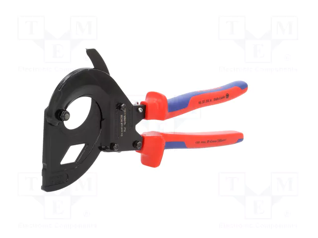 KNIPEX Ciseaux avec mécanisme à cliquet 315 mm en acier KNIPEX Ciseaux avec mécanisme à cliquet 315 mm en acier