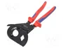 KNIPEX Ciseaux avec mécanisme à cliquet 315 mm en acier