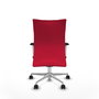 Piqueras Y Crespo Chaise de direction Albacete, mécanisme synchrone, rouge, base aluminium