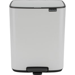 Brabantia Bo Poubelle à pédale 12 Litres Blanc