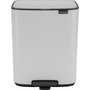 Brabantia Bo Poubelle à pédale 12 Litres Blanc