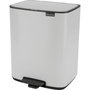 Brabantia Bo Poubelle à pédale 12 Litres Blanc