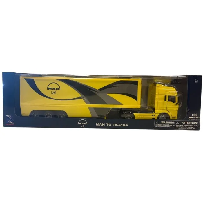 Newray Camion miniature de collection MAN TG18.410A avec remorque container - 1/32