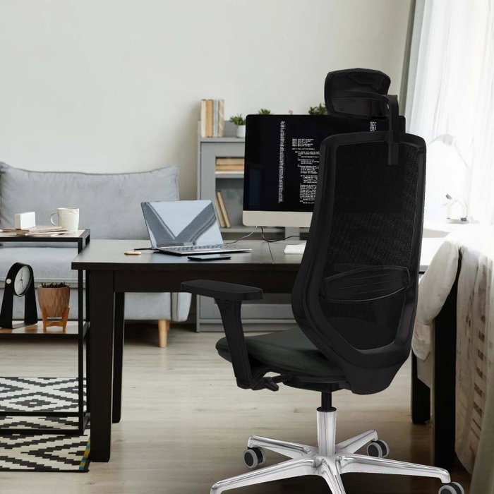 Piqueras y Crespo Chaise de Bureau Mardos Vert Bouteille et Noir Piqueras y Crespo Chaise de Bureau Mardos Vert Bouteille et Noir