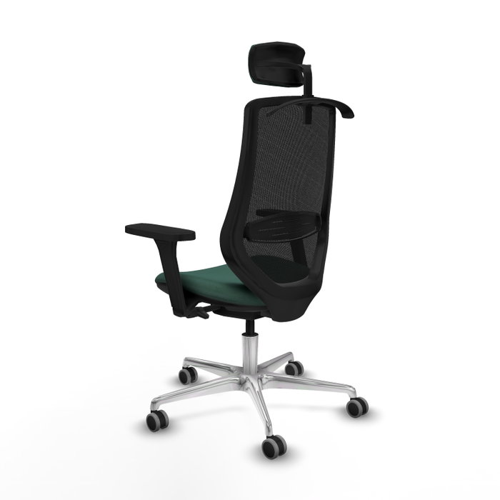Piqueras y Crespo Chaise de Bureau Mardos Vert Bouteille et Noir Piqueras y Crespo Chaise de Bureau Mardos Vert Bouteille et Noir
