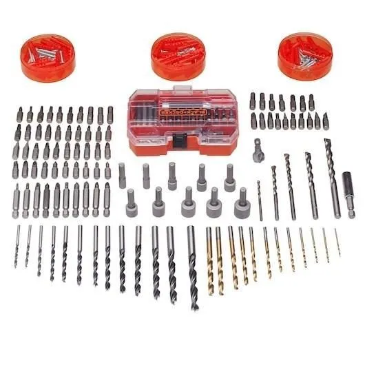 Black + Decker Coffret perçage/vissage A7238-XJ 304 pièces Black + Decker Coffret perçage/vissage A7238-XJ 304 pièces