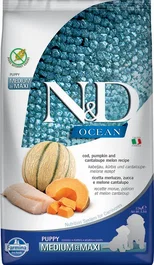 Farmina N&D Ocean Chiot Medium Maxi Cabillaud et Citrouille 2,5kg