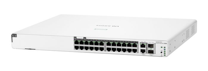 Aruba Instant On Commutateur réseau 1960 24 ports Gigabit PoE (4 ports 10G SFP+, 2 ports 10GBASE-T) 370W - Gestion cloud et web Aruba Instant On Commutateur réseau 1960 24 ports Gigabit PoE (4 ports 10G SFP+, 2 ports 10GBASE-T) 370W - Gestion cloud et web