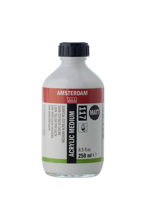 Amsterdam Médium pour acrylique mate demi-ton 250 ml Modèle 117 Amsterdam Médium pour acrylique mate demi-ton 250 ml Modèle 117