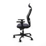 Piqueras y Crespo Chaise de Bureau avec Appui-tête Jorquera 3D036N1 Gris foncé