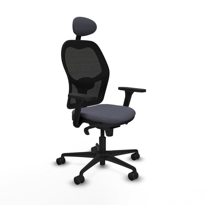 Piqueras y Crespo Chaise de Bureau avec Appui-tête Jorquera 3D036N1 Gris foncé Piqueras y Crespo Chaise de Bureau avec Appui-tête Jorquera 3D036N1 Gris foncé