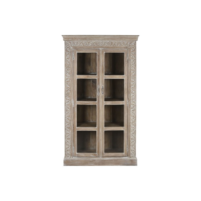 Présentoir Home ESPRIT Blanc Bois de manguier 120 X 44 X 210 cm Présentoir Home ESPRIT Blanc Bois de manguier 120 X 44 X 210 cm